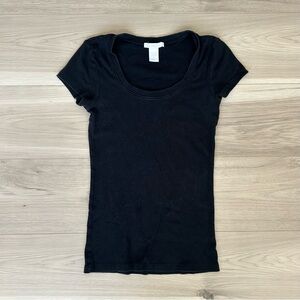 black charlotte russe fitted tee